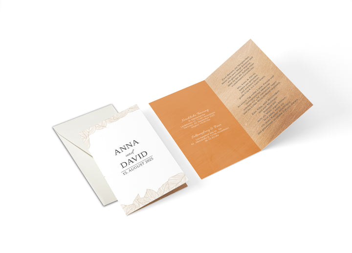 Klappkarte Copper