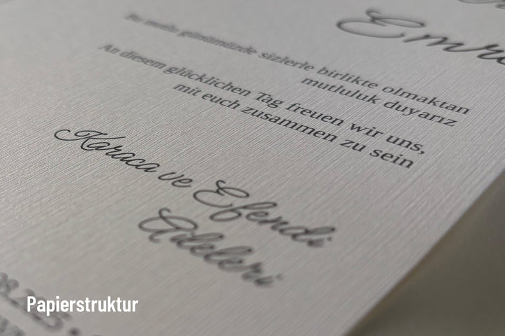 Düğün kartları Grey Line